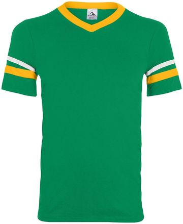 Augusta Adult Unisex50% polyester/50% cotton Sleeve Stripe Sports Jersey